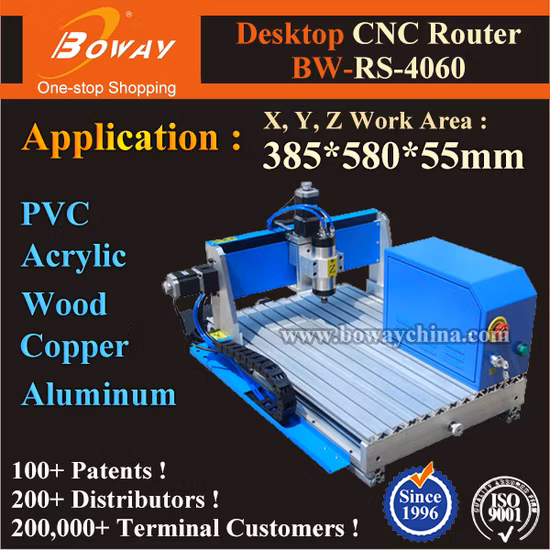 Router di CNC della macchina per incidere di taglio di fresatura di legno piccolo piccolo 6090 4060 3040 3020